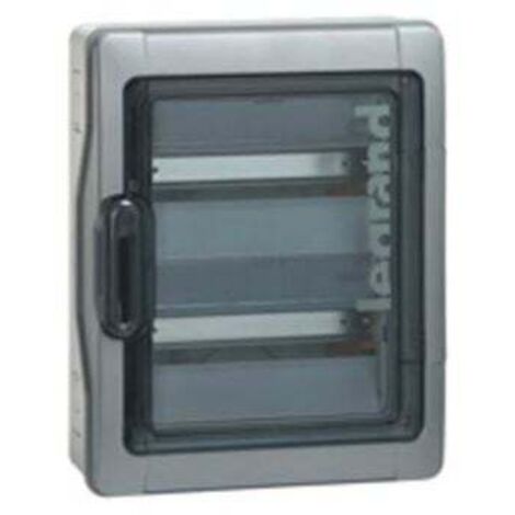 Legrand – Coffret de communication Plexo 2 x 18 modules – Étanche IP 65 – IK 09 – Embouts à perforation directe – Classe II – Pour milieu humide (1/6)