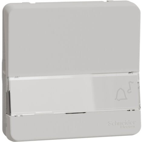 Mureva Styl Bouton poussoir porte etiquette composable IP55 IK08 blanc SCHNEIDER MUR39129