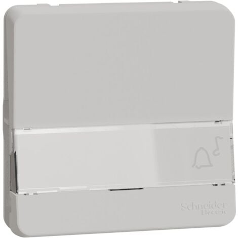 Mureva Styl Bouton poussoir porte etiquette composable IP55 IK08 blanc SCHNEIDER MUR39129