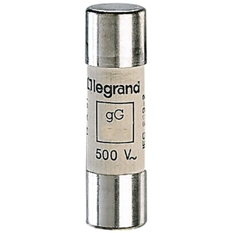Legrand – Cartouche industrielle cylindrique type gG 14x51mm – Fusible céramique 40A – Pouvoir de coupure 100kA – 14340 (1/5)