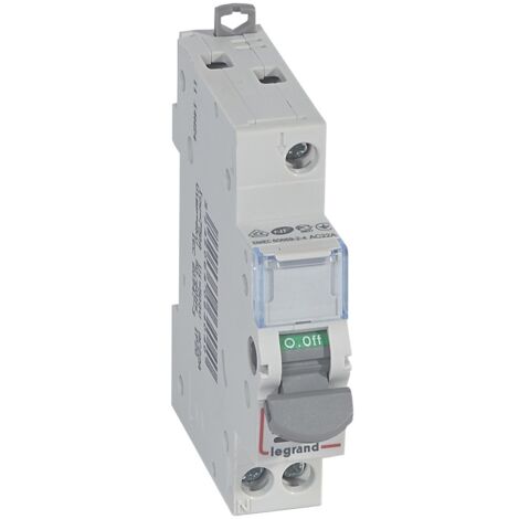 Interrupteur-sectionneur DX³-IS à voyant 1 Pôle 250V 20A 1 module LEGRAND 406404 (1/2)
