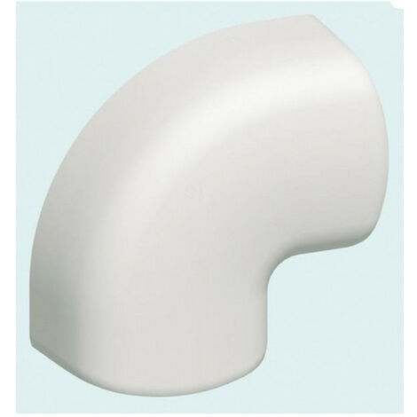 angle plat - pour goulotte de climatisation - 120 x 75 mm - blanc - iboco 06833