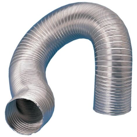 Unelvent – Gaine VMC aluminium semi-rigide 200 mm – Longueur 3 mètres – Température d'utilisation -30°C à +300°C – Épaisseur 12/100 mm