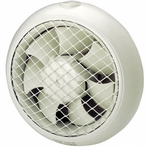 Aérateur de vitre ou mur 450 m3/h 28W grille intérieure volets extérieurs S&P  Gamme: hcm-180 n