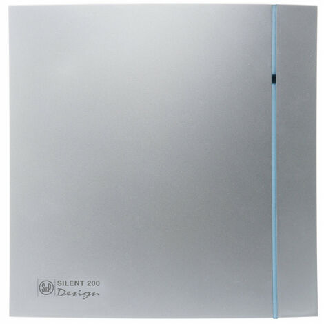 Aérateur design, 85 m3/h, façade anthracite, clapet anti-retour, D 100 mm S&P (UNELVENT) 403522 (200 cz silver design)