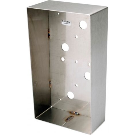 Boîtier inox saillie pour cie3 avec visière BSI2 AIPHONE 120109