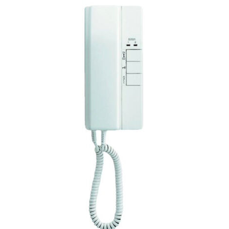 Combiné audio maître avec intercom pouvant gérer 2 platines et 2 combinés secondaires IE2ADU - Aiphone 110134 (1/3)