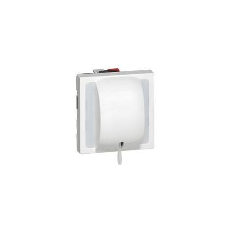 Interrupteur ou va-et-vient à tirage 10AX 250V Mosaic 2 modules blanc LEGRAND 077014