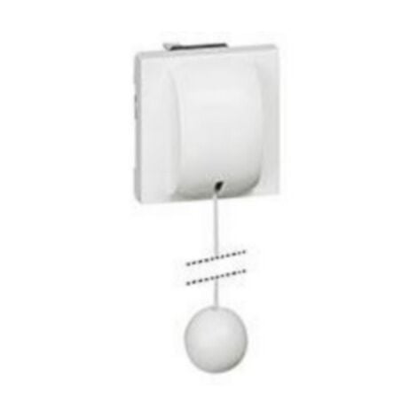 Interrupteur ou va-et-vient à tirage 10AX 250V Mosaic 2 modules blanc LEGRAND 077014