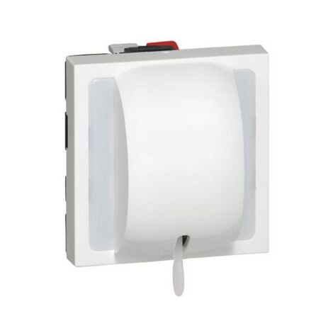 Interrupteur ou va-et-vient à tirage 10AX 250V Mosaic 2 modules blanc LEGRAND 077014