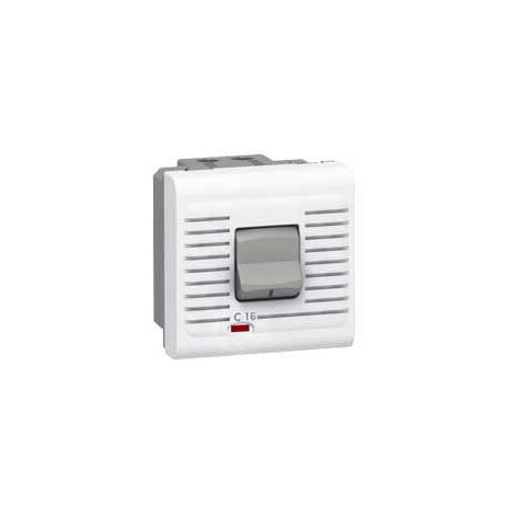 Disjoncteur magnétothermique Uni+Neutre 230V 16A Mosaic 2 modules blanc LEGRAND 077522