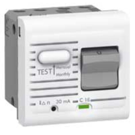 Legrand – Disjoncteur différentiel 230V 16A 30mA – Type A – 2 modules – Protection contre surcharges et courts-circuits – Usage intérieur