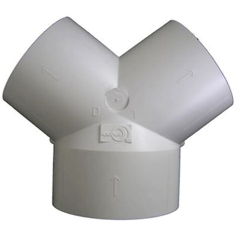 Unelvent – Culotte de dérivation PVC D150/125-125 867676 – Raccord VMC pour installations de ventilation – Résistance optimale et durabilité