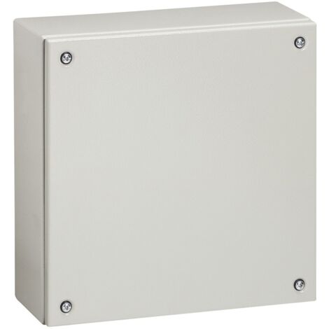 Boîtier industriel Atlantic métal carré IP66 IK10 200x200x120mm RAL7035 LEGRAND 035604