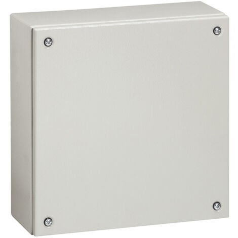 Boîtier industriel Atlantic métal carré IP66 IK10 200x200x120mm RAL7035 LEGRAND 035604