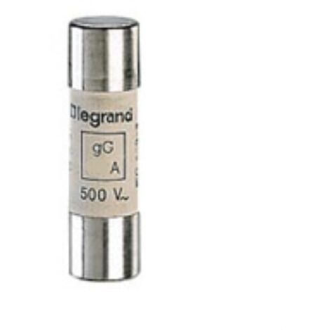 Legrand – Cartouche industrielle cylindrique type gG 14x51mm 50A – Haut pouvoir de coupure 100kA – Tension 500V – Conforme EN 60269-1 et 2 (1/3)