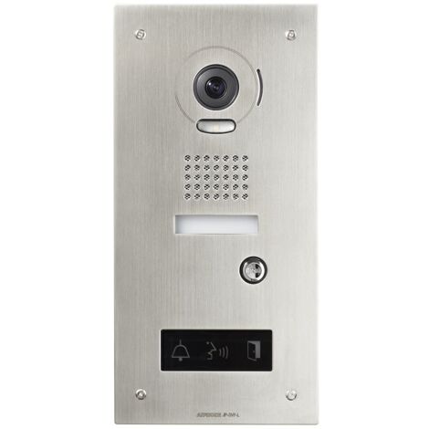 Platine vidéo inox enc synthèse vocale pictos pour jp4med JPDVFL AIPHONE 130317 (1/3)