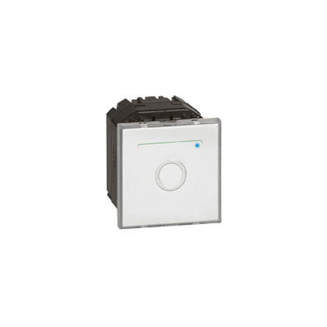 Interrupteur avec neutre à commande tactile Mosaic 2 modules blanc antimicrobien LEGRAND 078709 (1/2)