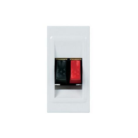 Prise haut-parleur Mosaic 1 module avec bornier 4mm² pour liaison audio stéréo de haut-parleur blanc LEGRAND 078750