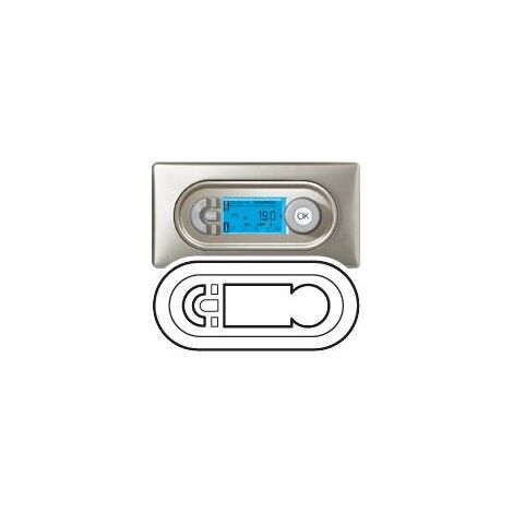 Enjoliveur gestionnaire d'ambiance thermostat programmateur blanc Céliane LEGRAND 068242 (1/2)