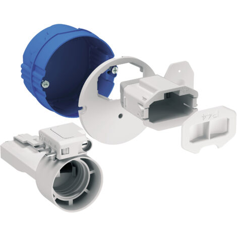 Boîte d'applique d67 p40 avec couvercle affleurant connect douille Modulo DCL SCHNEIDER ALB71821