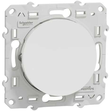Odace permutateur 10 A à vis SCHNEIDER  Type: vis - Nombre de Poste: 1 - Gamme: enjoliveur alu