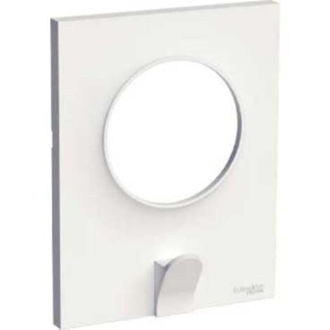 Odace Styl Pratic plaque Blanc avec crochet multi-usage 1 poste SCHNEIDER S520722