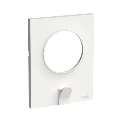 Odace Styl Pratic plaque Blanc avec crochet multi-usage 1 poste SCHNEIDER S520722