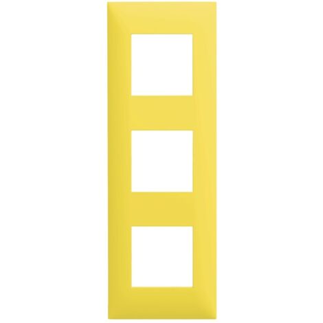 Plaque 3 postes - Jaune Arnould Espace Evolution 64473