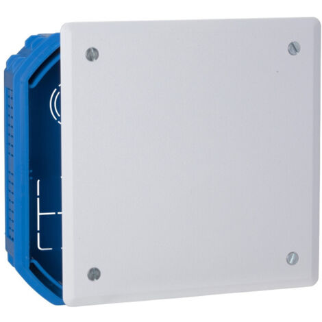 Schneider Electric – Boîte de dérivation à sceller 135 x 135 x 47 mm – Pour supports en brique – Couverture blanche – IP20 – Modèle Modulo