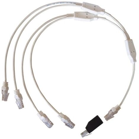 Michaud – Cordon RJ11 quadruple pour raccordement téléphone et réseau – Longueur 10m – Section 4x0.5mm² – Q293 (1/5)