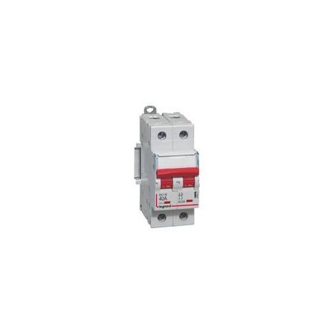 Legrand – Interrupteur sectionneur bipolaire 63A – Déclenchement à distance – Indication visuelle état contacts – Compatible auxiliaires de commande - clenchement-Legrand-Bipolaire-63A