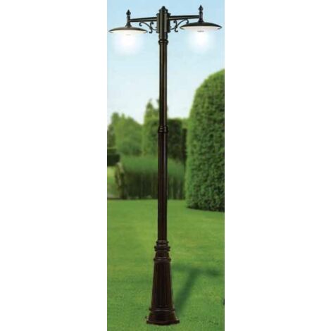 TOSCANE Lant.+Mat IP43 IK02 cuivré E27 2x57W max Lpe non incl haut.2,33m ARIC 4084 (1/2)