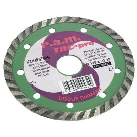 DISQUE DIAMANT A SEGMENTS SOUDES LASER (1/2)