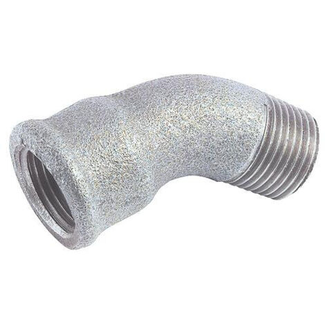 COUDE EGAL FONTE GALVANISEE 45° MALE FEMELLE N° 40 (1/2)