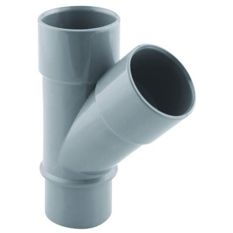 CULOTTE PVC A 45° POUR EVACUATION MALE FEMELLE (1/2)