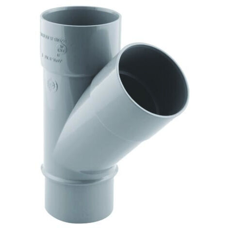 CULOTTE PVC A 45° POUR EVACUATION MALE FEMELLE (1/2)