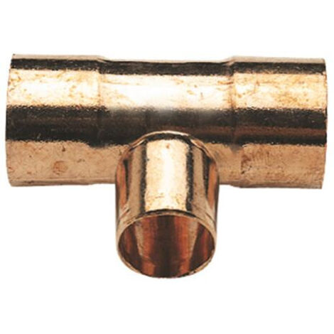 TE DROIT REDUIT CUIVRE TRIPLE FEMELLE - 130 CU (1/2)