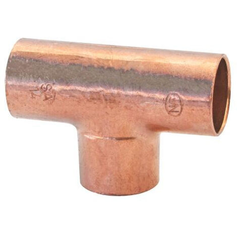 TE DROIT EGAL CUIVRE TRIPLE FEMELLE - 130 CU (1/2)