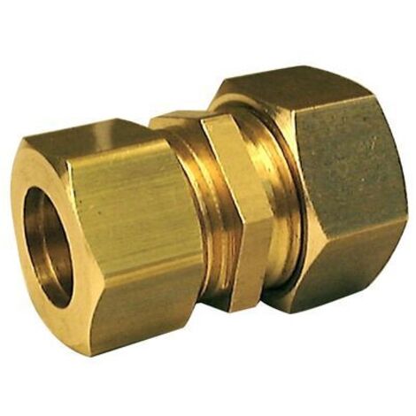 JONCTION REDUITE A BICONE LAITON POUR TUBE CUIVRE (1/2)