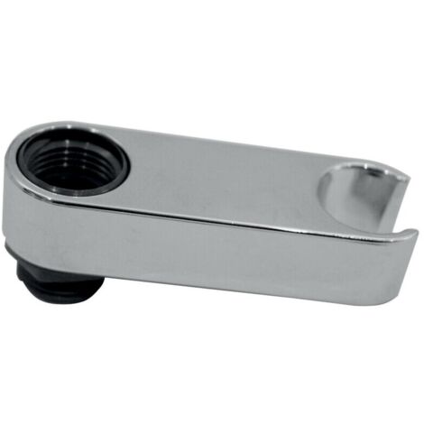 Somatherm – Support de douchette pour départ flexible – Matériau ABS – Finition chromée – Installation sur départ 1/2'' (15x21) (1/4)