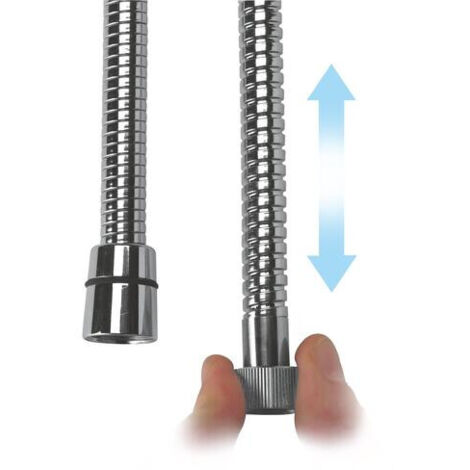 FLEXIBLE DOUBLE AGRAFAGE METAL CHROME EXTENSIBLE (1/2)