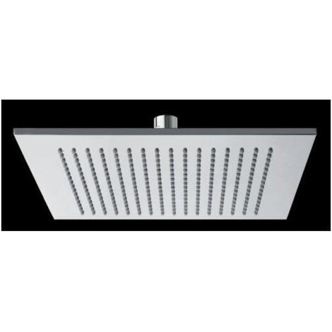 POMME DE DOUCHE SLIM LAITON CARRE 30 CM CHROME - CRISTINA ONDYNA SD30051 (1/2)