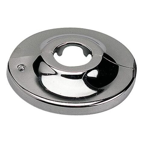 Rosace plate articulée laiton chromé pour tube fer 20/27