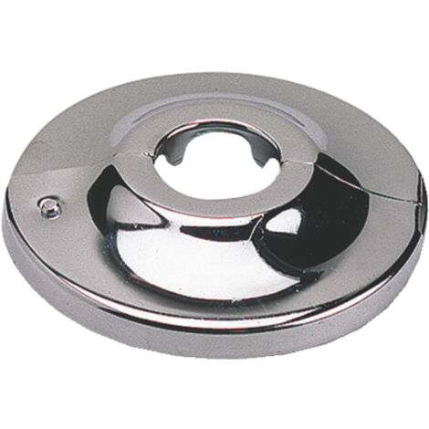 Rosace plate articulée laiton chromé pour tube fer 20/27