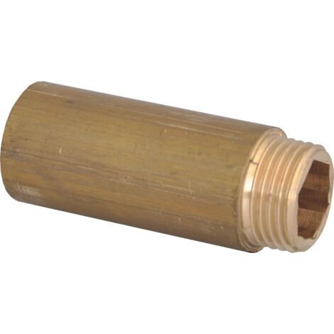 Blanc Habitat – Rallonge laiton brut mâle-femelle 15/21 mm – Longueur 75 mm – Filetage plomberie pour connexions durables