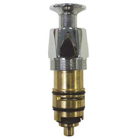 Blanc Habitat – Inverseur Jacob Delafon champagne avant 1980 – Tête de robinet avec filetage plomberie – Longueur standard – Remplacement facile (1/4)