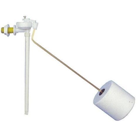 Siamp – Robinet flotteur en laiton pour chasse d'eau – Remplissage silencieux 0,17 l/s – Tête orientable – Réglage précis du niveau d'eau