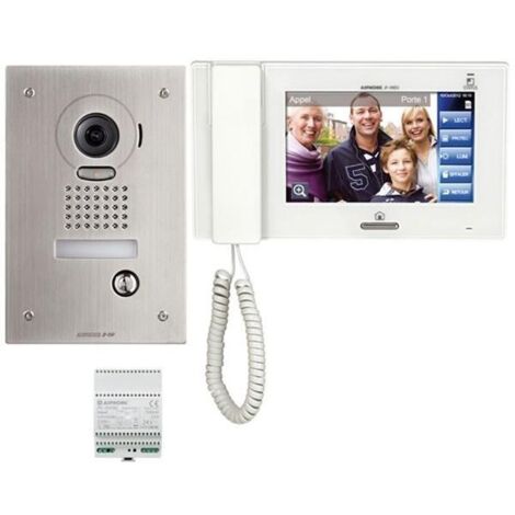 Kit portier Vidéo AIPHONE JPS4AEDF - Ecran 7'' - Platine Encastrée - 130319