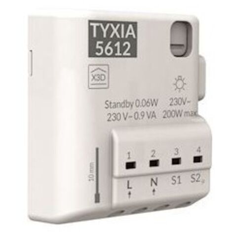 Delta Dore – Récepteur nanomodule encastrable radio 2 voies éclairage ON/OFF – Alimentation 230V – Compatible tous types d'éclairage – Installation facile (1/3)